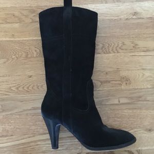 Black, Suede Boots